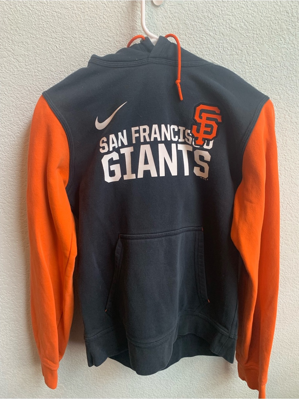 Nike San Francisco Giants Hooded Pullover - Black & Orange